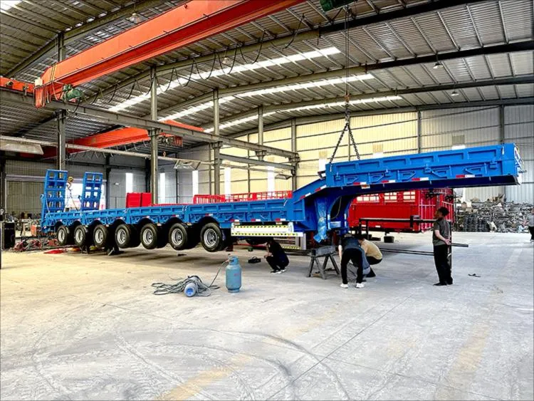 Lage flatbed transport semi-oplegger